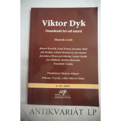 Viktor Dyk-Osmdesát let od smrti-sborník textů
